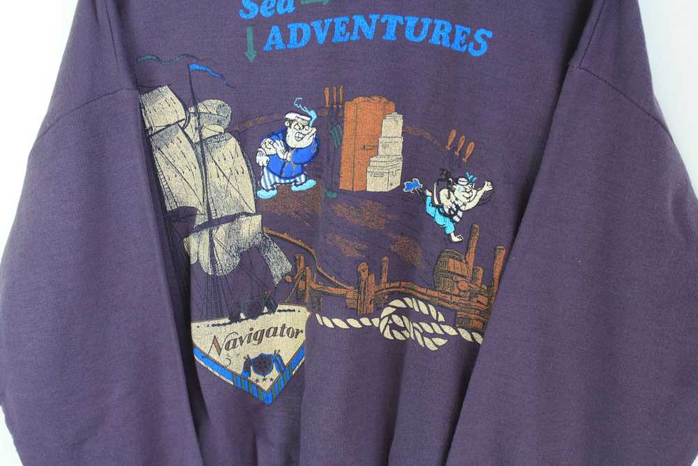 Vintage Sea Adventures Sweatshirt Medium - image 4