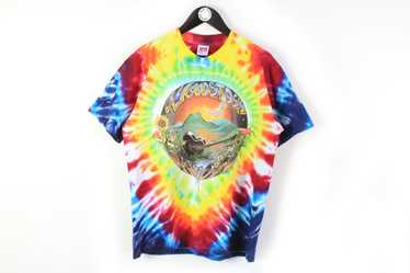 Vintage Woodstock M. Dubois 1989 Tie Dye Anvil T-… - image 1