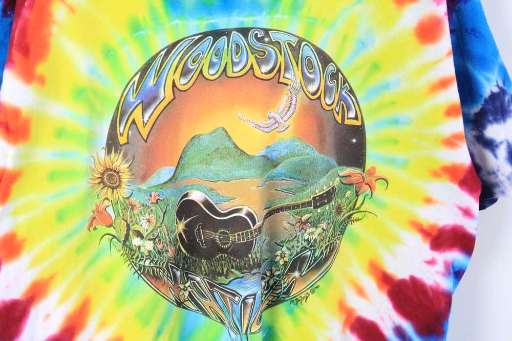 Vintage Woodstock M. Dubois 1989 Tie Dye T-Shirt … - image 2