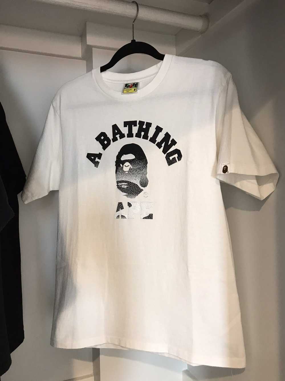 Bape Bape college logo tee shadow camo size M - image 1