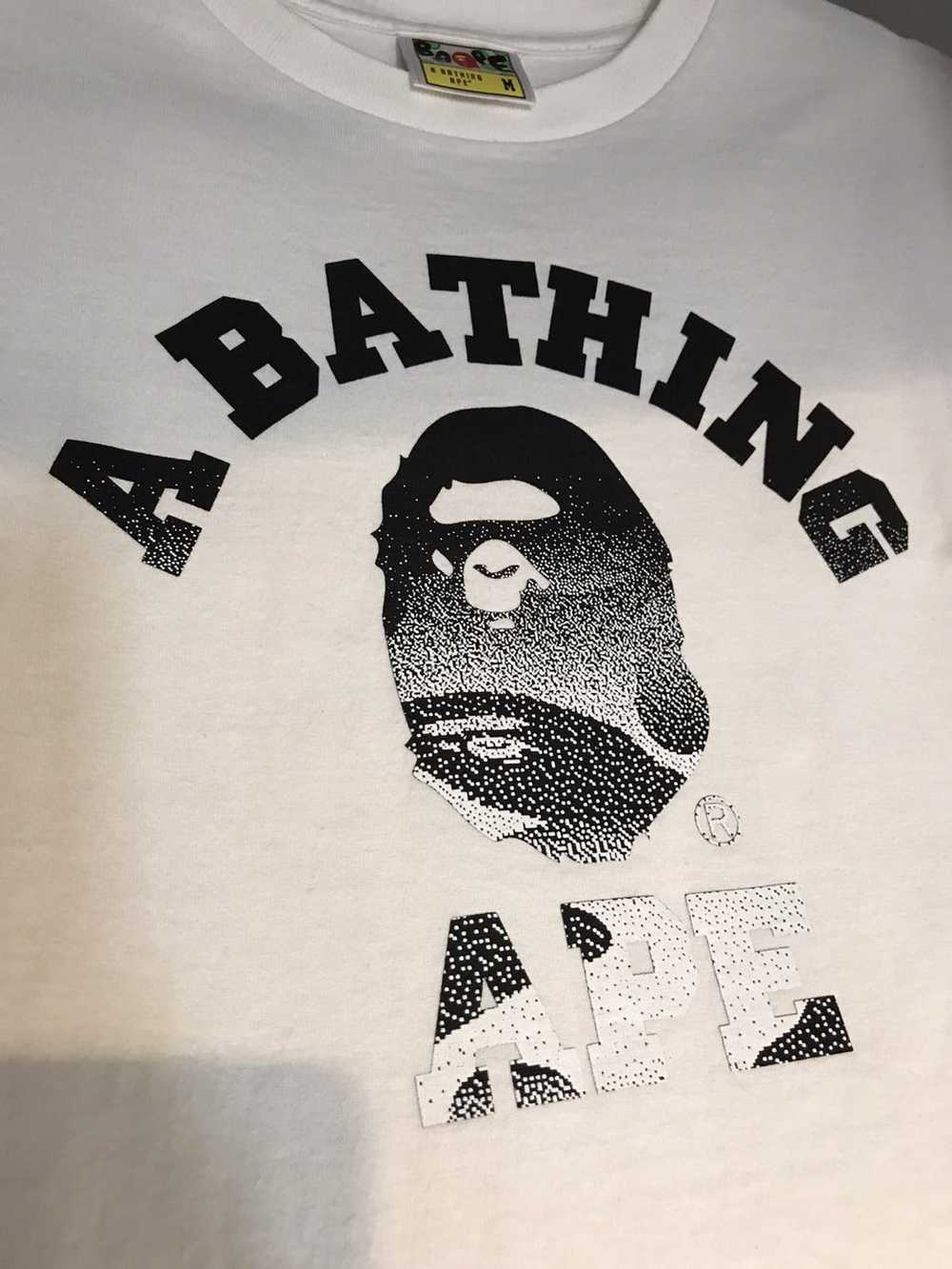 Bape Bape college logo tee shadow camo size M - image 4