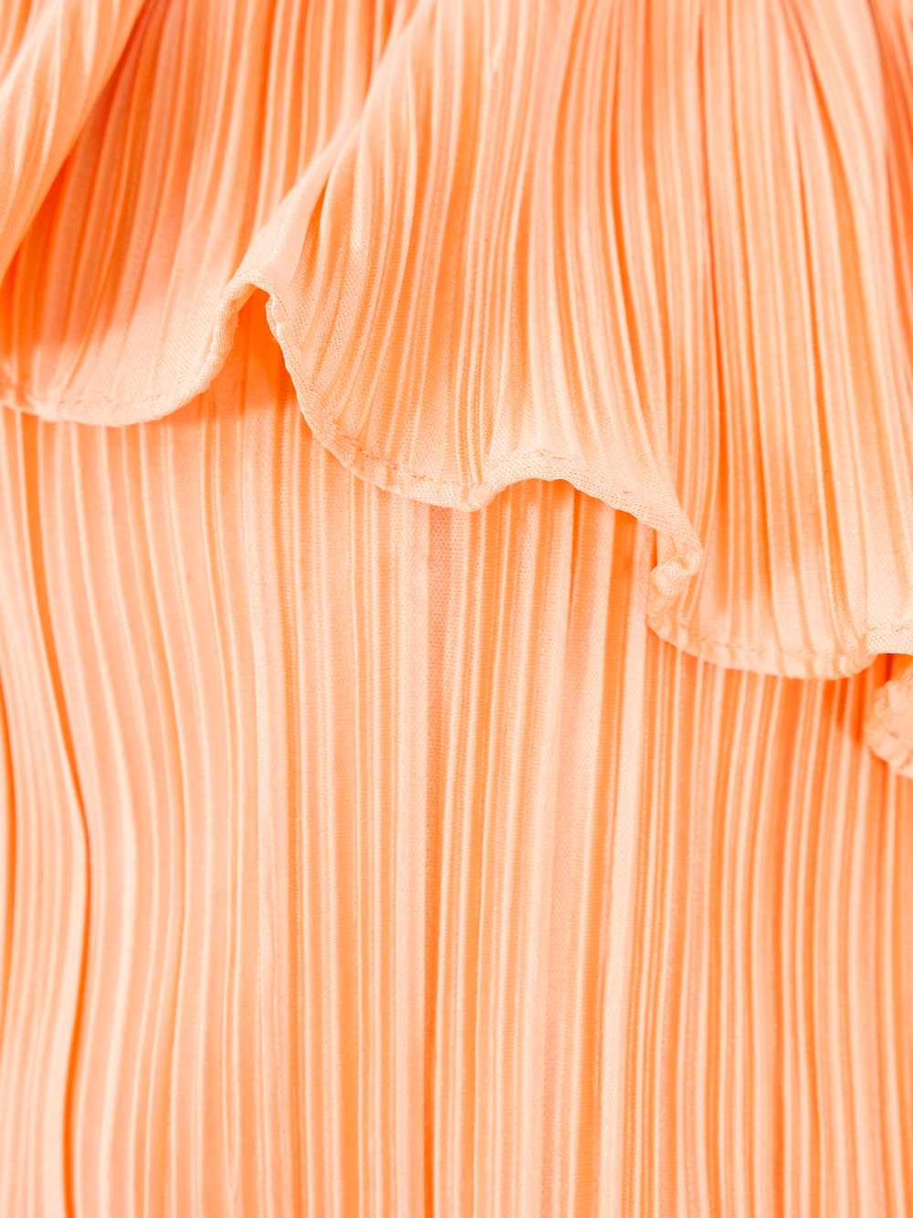 Peach Pleated One Shoulder Dress - image 5