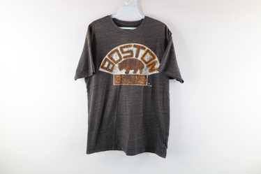 CustomCat Boston Bruins Pooh Bear Vintage NHL T-Shirt Sport Grey / 2XL