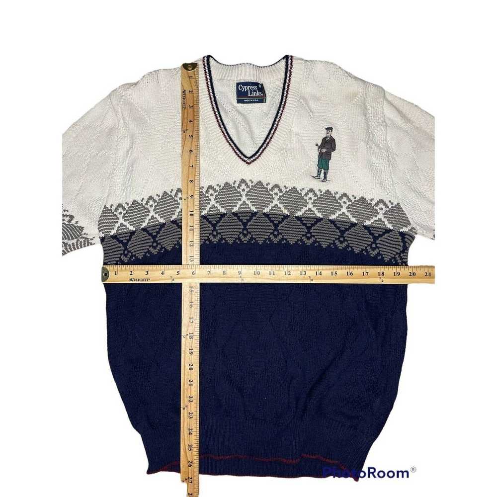 Other Vtg 90s Cypress Links Sweater LG Golf Embro… - image 3