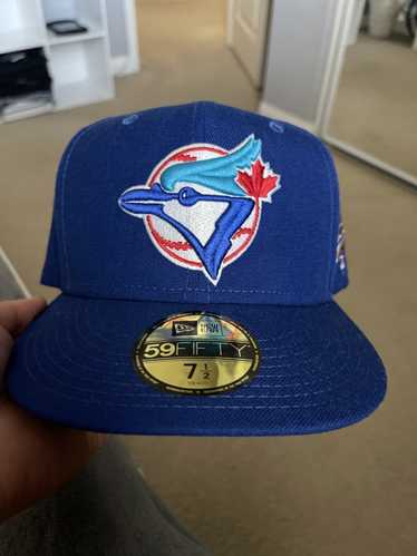 Toronto Baseball Hat Black Cooperstown AC New Era 59FIFTY Fitted Black / Cerulean Blue | Black | White | Metallic Silver / 7 3/4