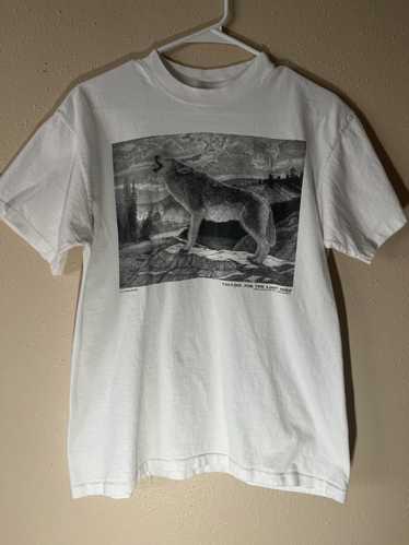 Vintage Vintage wolf print shirt - image 1