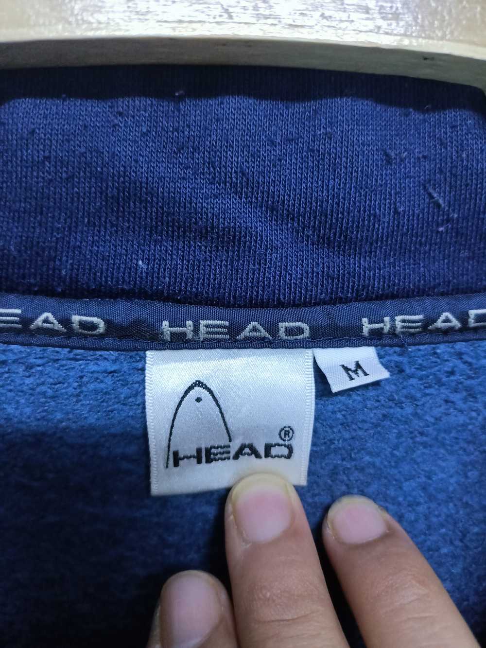 Sportswear × Vintage Vtg HEAD Sweatshirt Half Zip… - image 4