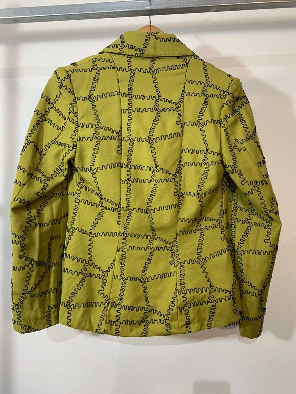 Martine Sitbon Martine Sitbon lime green blazer - image 12