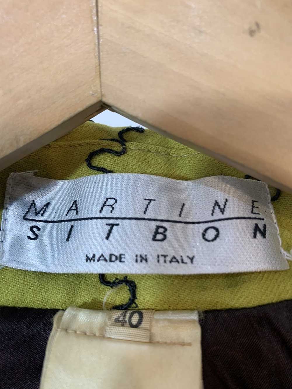 Martine Sitbon Martine Sitbon lime green blazer - image 6