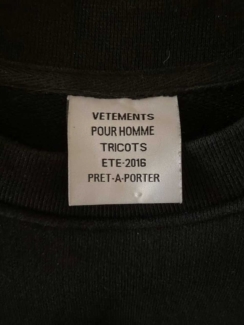 Vetements Vetements Script crewneck ss16 - image 3