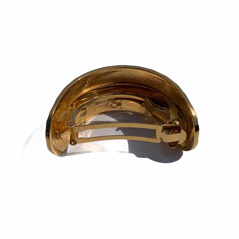Chanel Rare Vintage CC Logo Gold Tone Hair Barret… - image 3