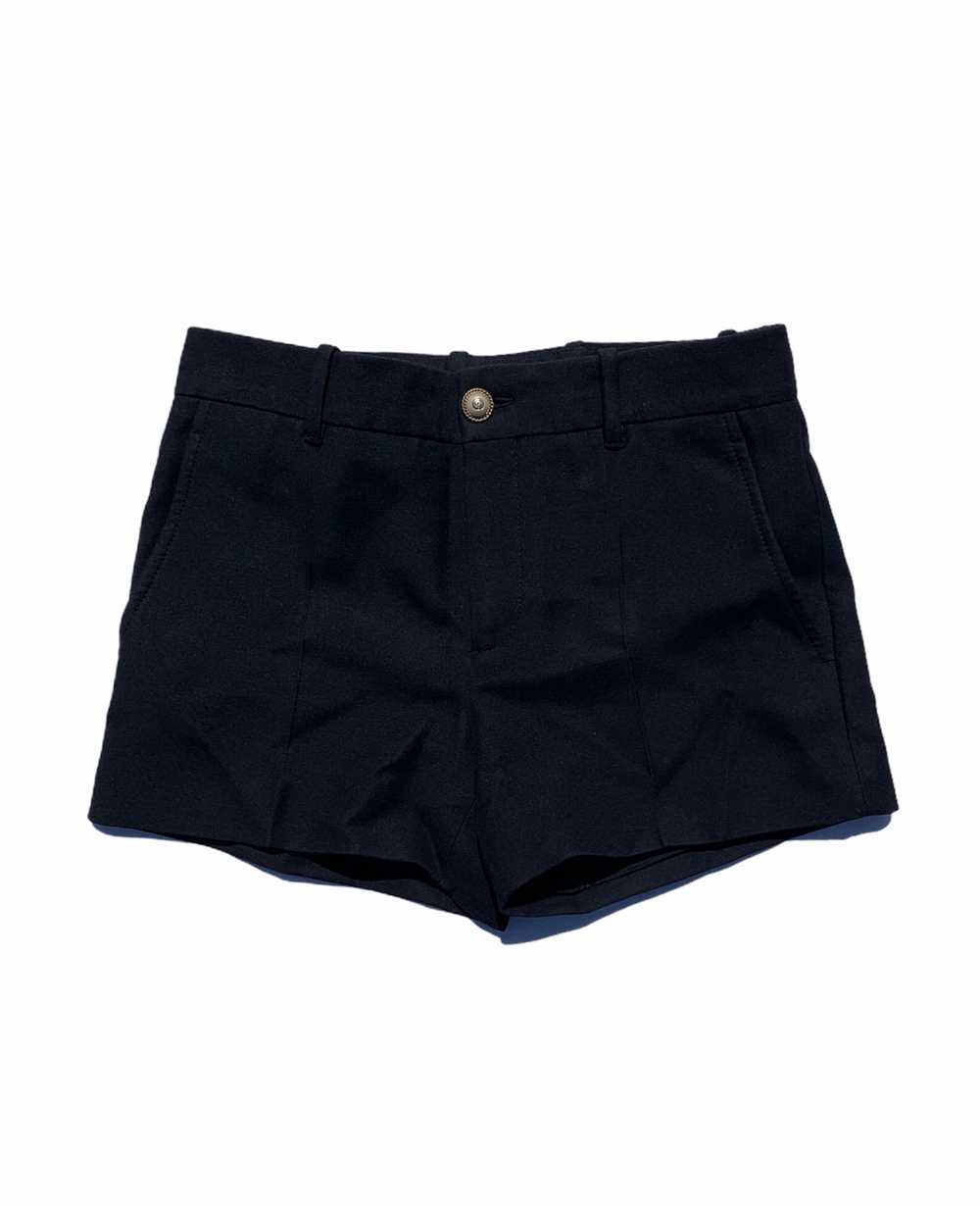 Gucci Black Silk-Wool Tailored Shorts - image 2