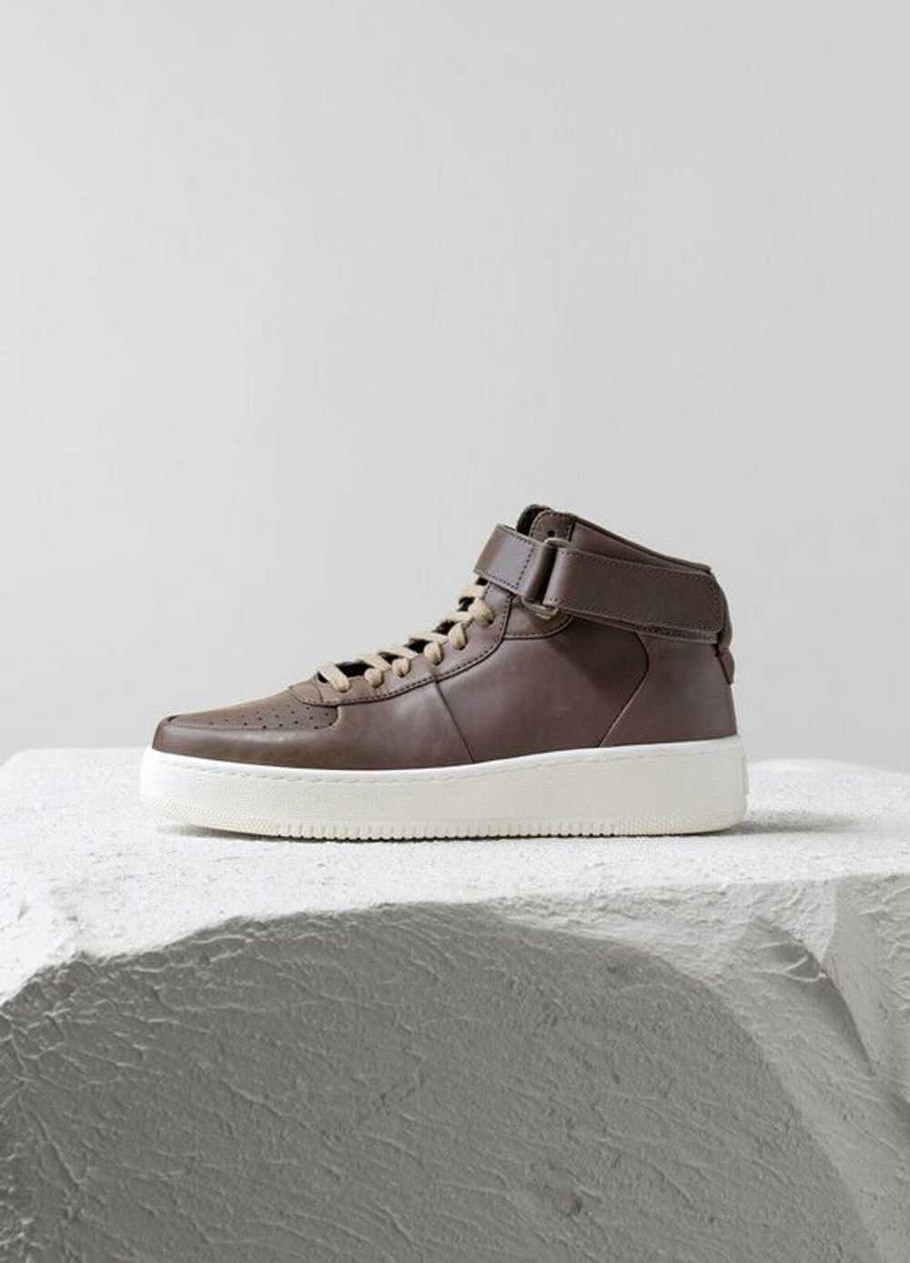 Celine Dark Taupe High Top Sneaker SZ 40 - image 1