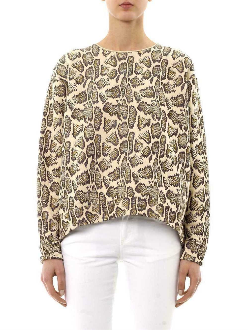 Stella Mccartney Animal Snake Jacquard Sweatshirt… - image 1