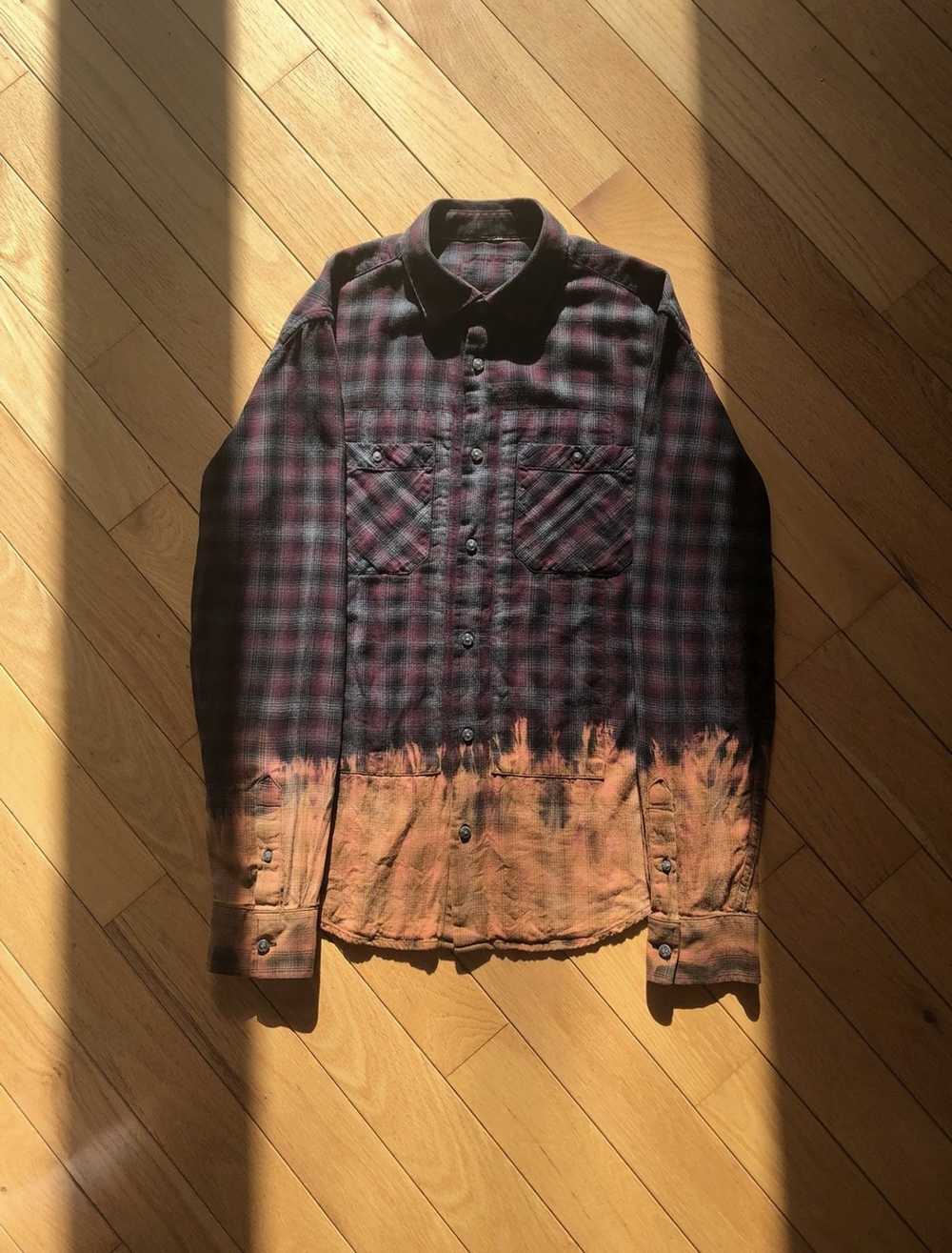 Vintage Bleach dyed flannel - image 1