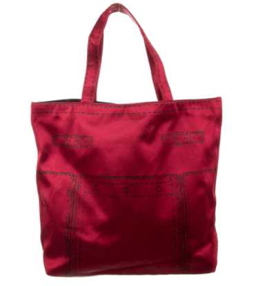 Yves Saint Laurent Red Wine Satin Tote - NWT