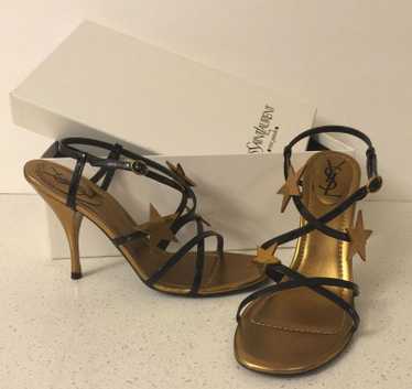 Yves Saint Laurent Star Strappy Heels SZ 39.5 = U… - image 1