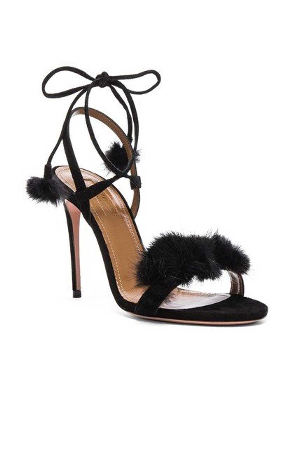 Aquazzura Mink Wild Russian Heel SZ 39.5 - image 1