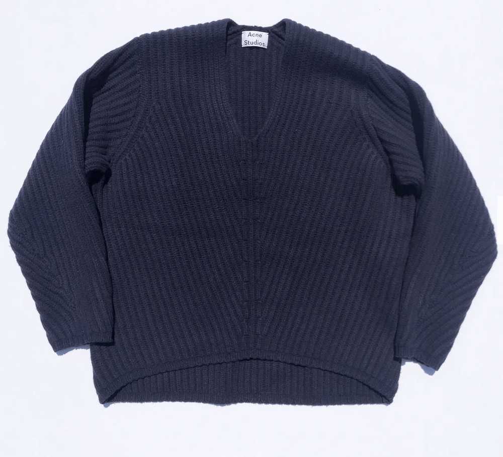 Acne Studios Wool Oversized Sweater In Navy - image 2