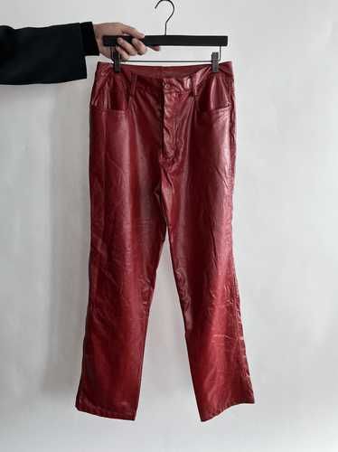 Red Pleather Pants