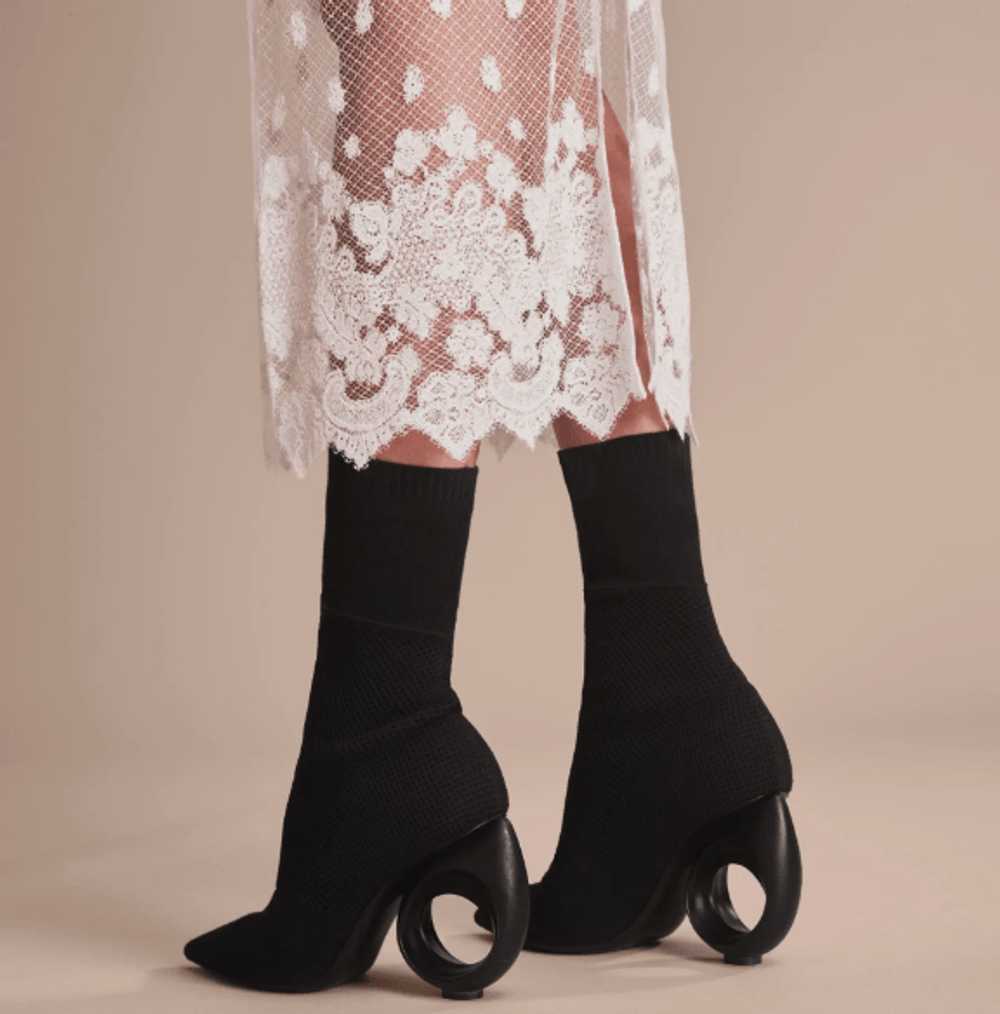 Burberry Mid Calf Knitted Boots With Sculpted Heel - image 3