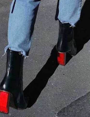 Vetements reflector boots sale