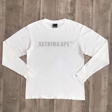 Bape, Swarovski BAPE logo Swarovski long sleeve T-