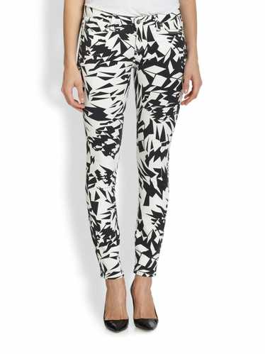 Iro Black Abstract Printed Skinny Jeans SZ 25 - NW