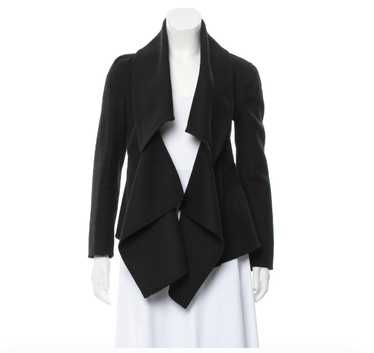 Burberry BNWT Black Shawl Collar Open Front Coat - image 1