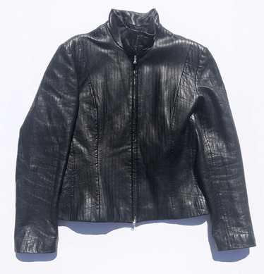 Loewe MADRID BLACK LEATHER JACKET SIZE 40 - image 1