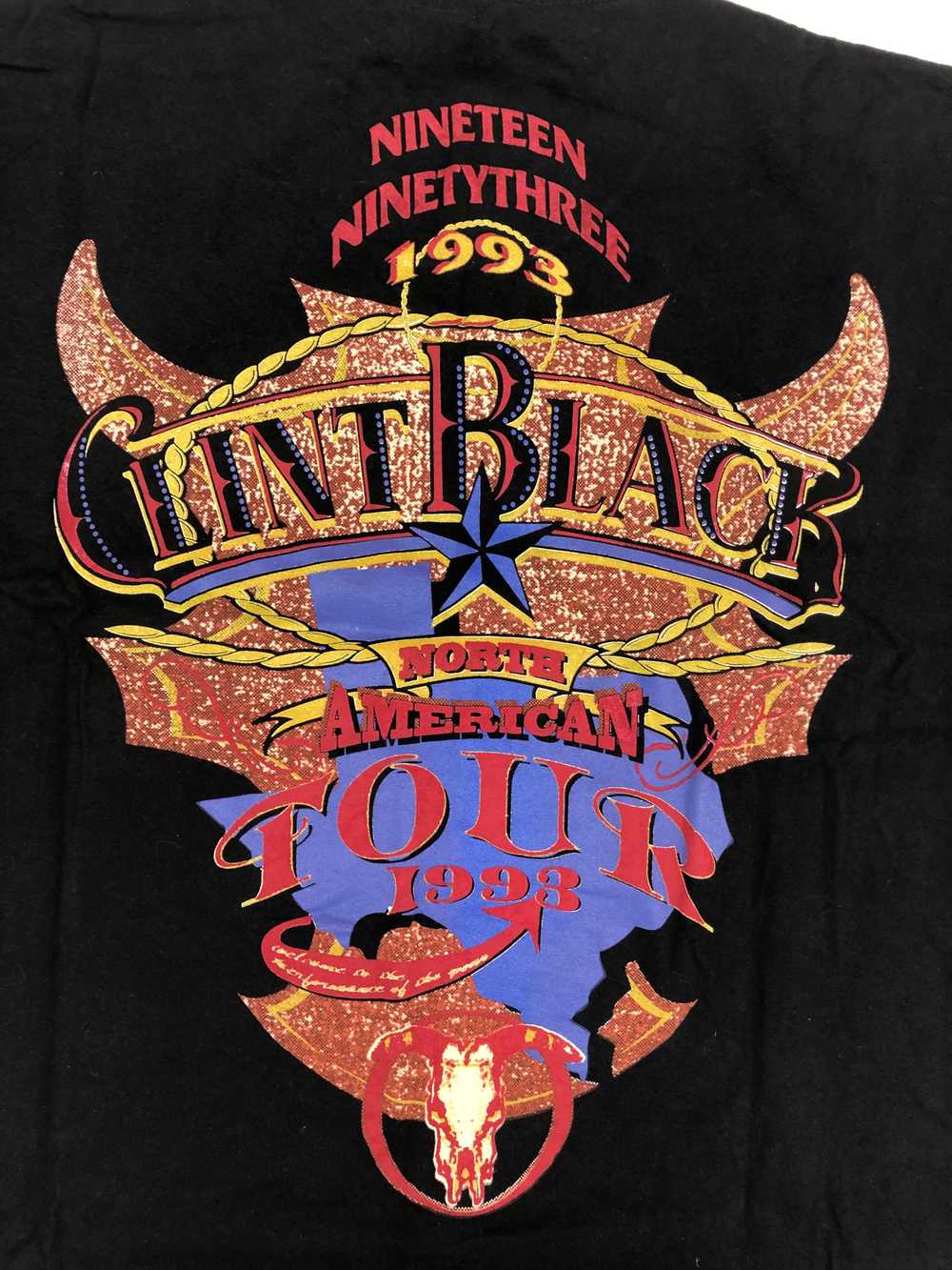 Vintage 1993 Clint Black North American Tour T-Sh… - image 4
