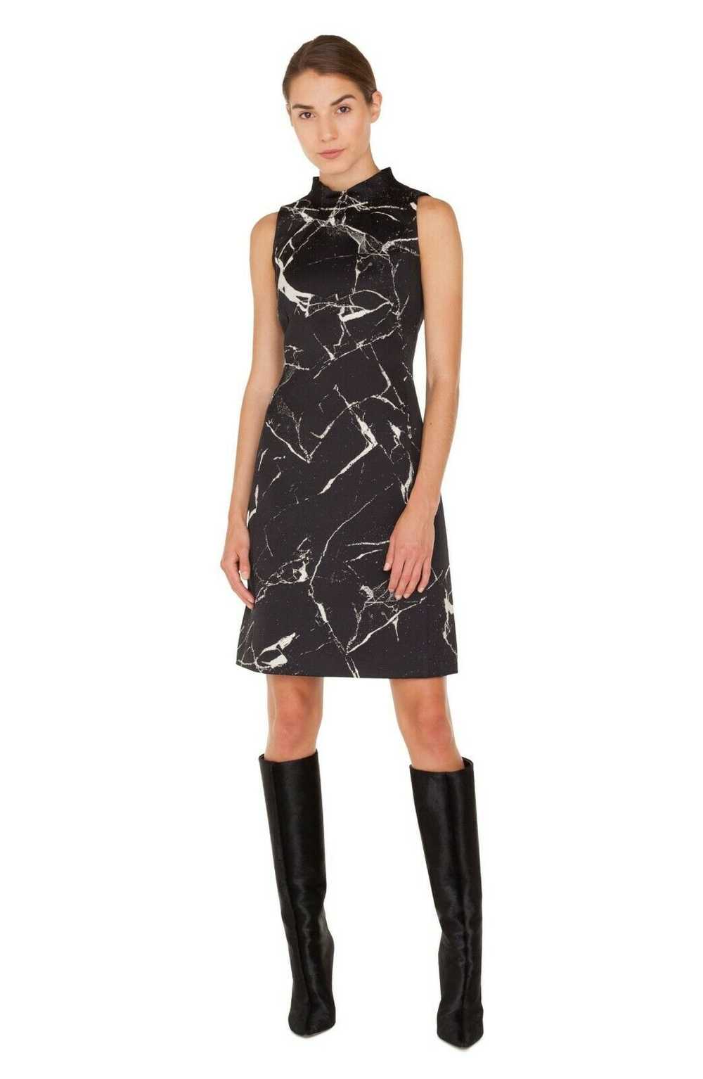 Akris Marble Print Jacquard Dress SZ 36 = US 4 - … - image 3