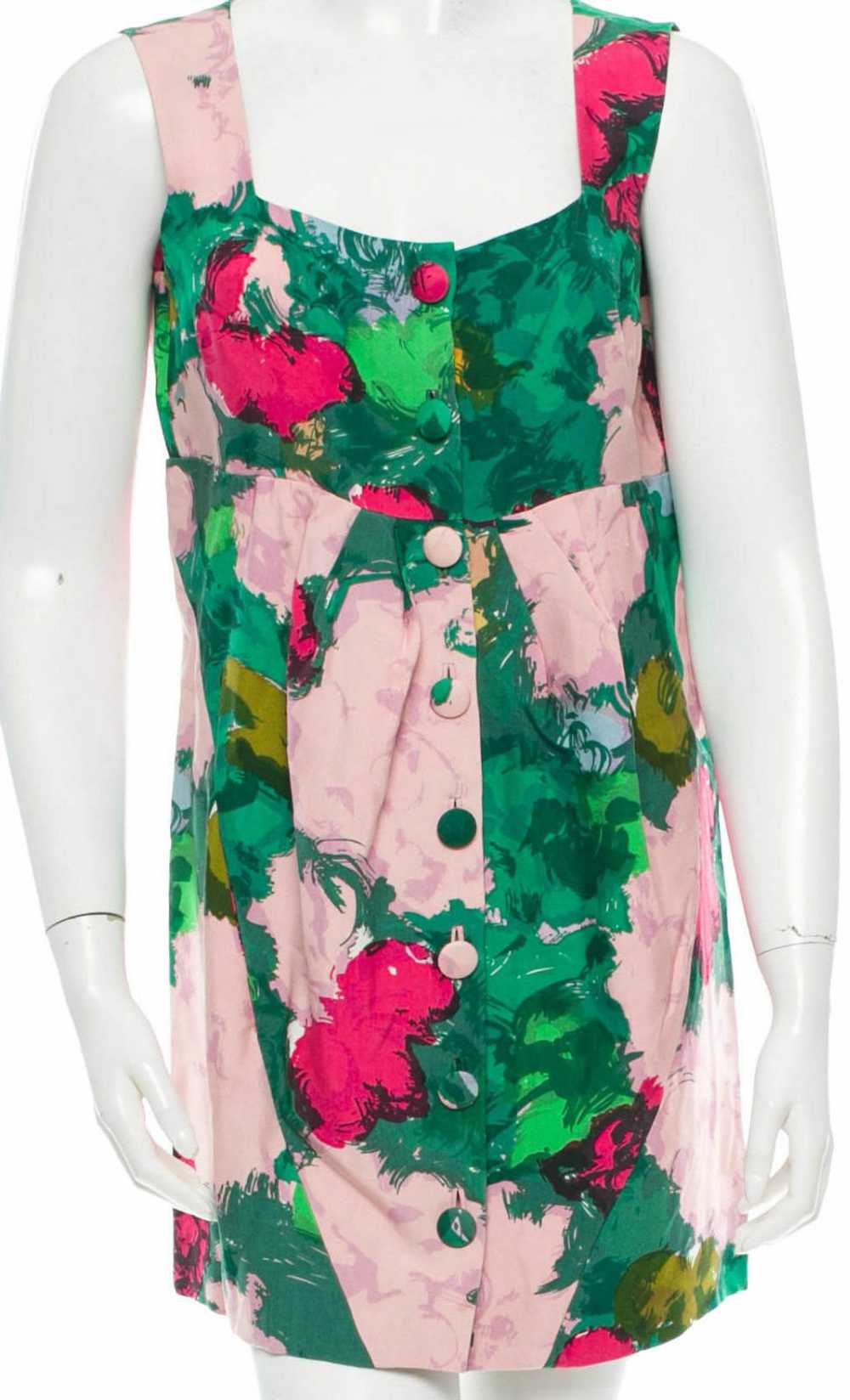 Balenciaga Floral Print Dress SZ FR 38 = Fits US … - image 1