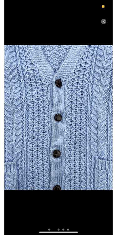 Supreme Supreme Cable Knit Baby Blue Cardigan