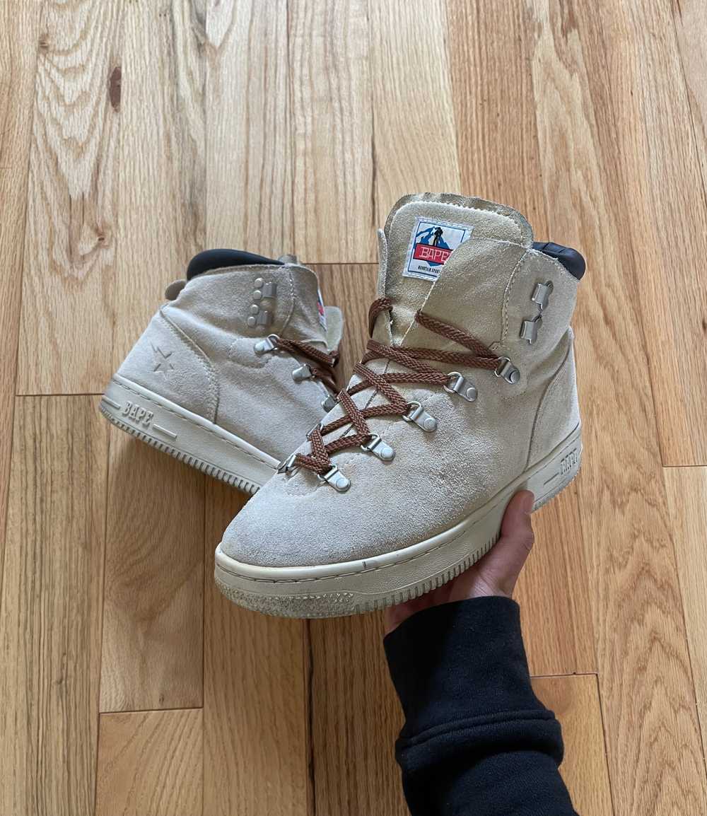 Bape Early 2000s Bape Suede Hiking Boots - image 2