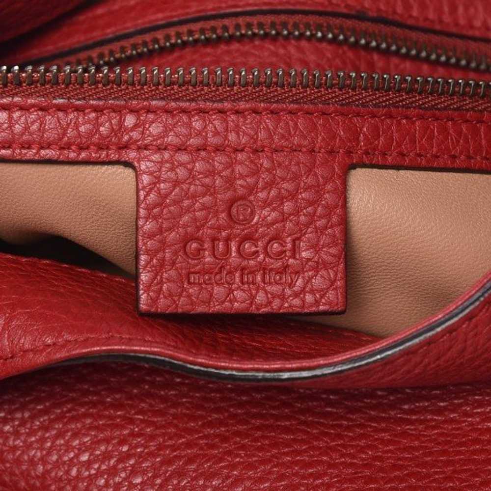 Gucci Brand New Nouveau "Jackie" Red Leather Frin… - image 6