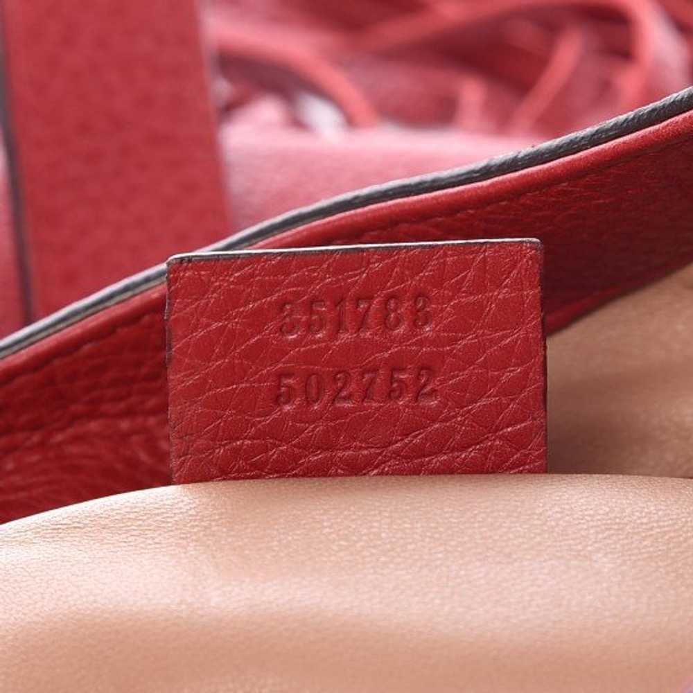 Gucci Brand New Nouveau "Jackie" Red Leather Frin… - image 7