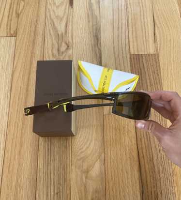 RARE SUNGLASSES LOUIS VUITTON LV AMERICAS CUP M80659 + SUNGLASSES CASE  Brown Plastic ref.584661 - Joli Closet