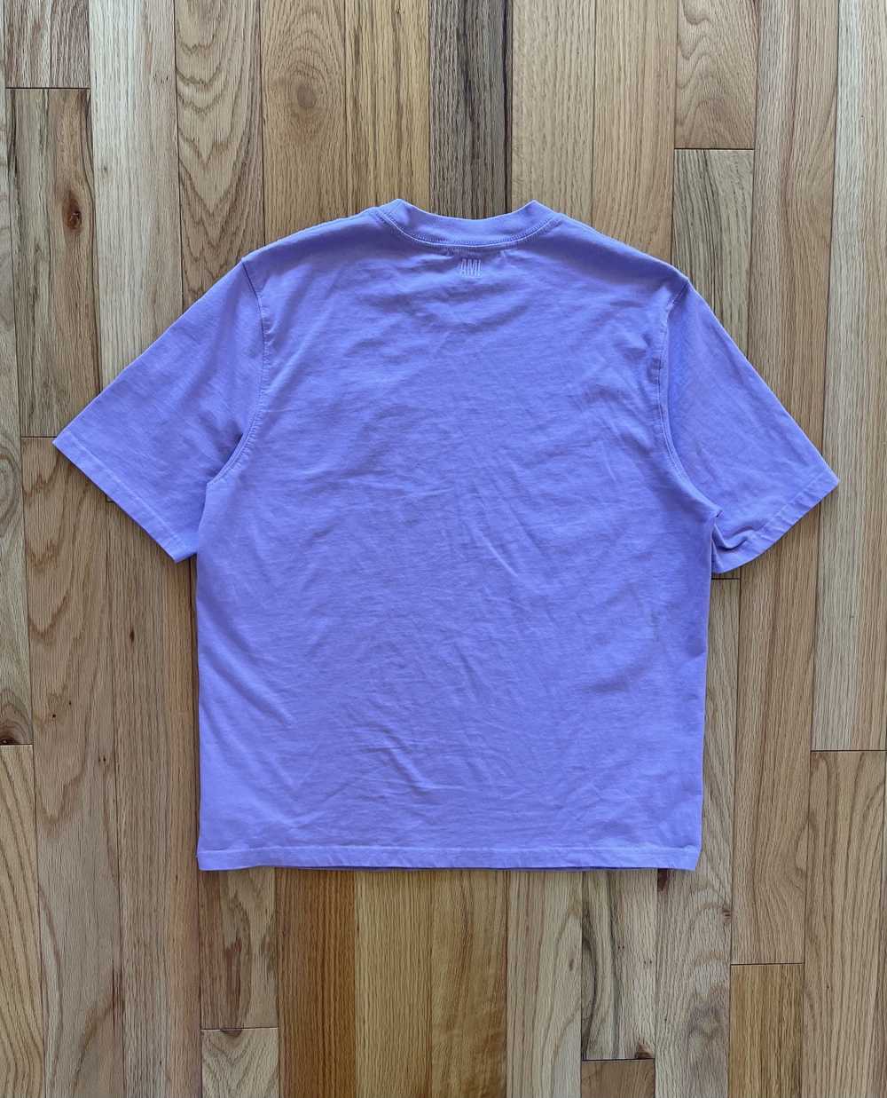 AMI Ami Heart Logo Lavender T-Shirt - image 3