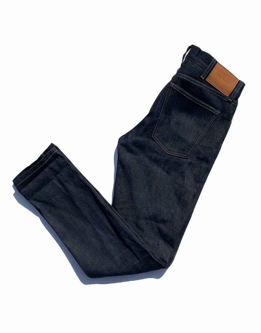 Gucci Japanese Selvedge Denim Indigo Jeans Slim Fit - Gem