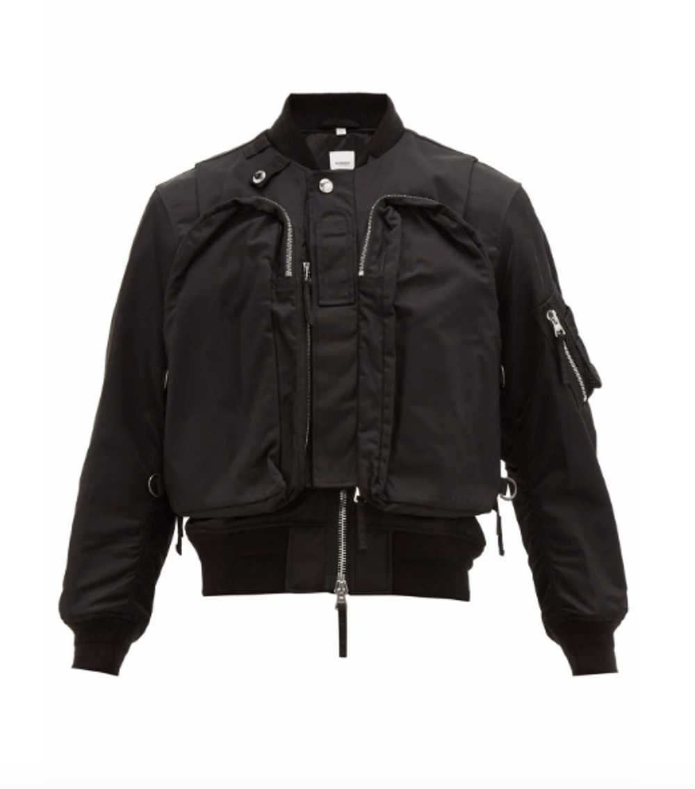 Burberry Crofton Nylon Twill Bomber Jacket with D… - image 1