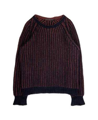 LOUIS VUITTON RM222 JYB HNN92W Handknit Crewneck knit sweater M green