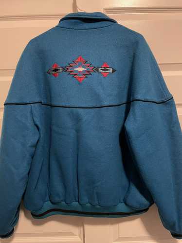 Vintage Vintage Aztec Heavy Coat Mens 2XL - image 1