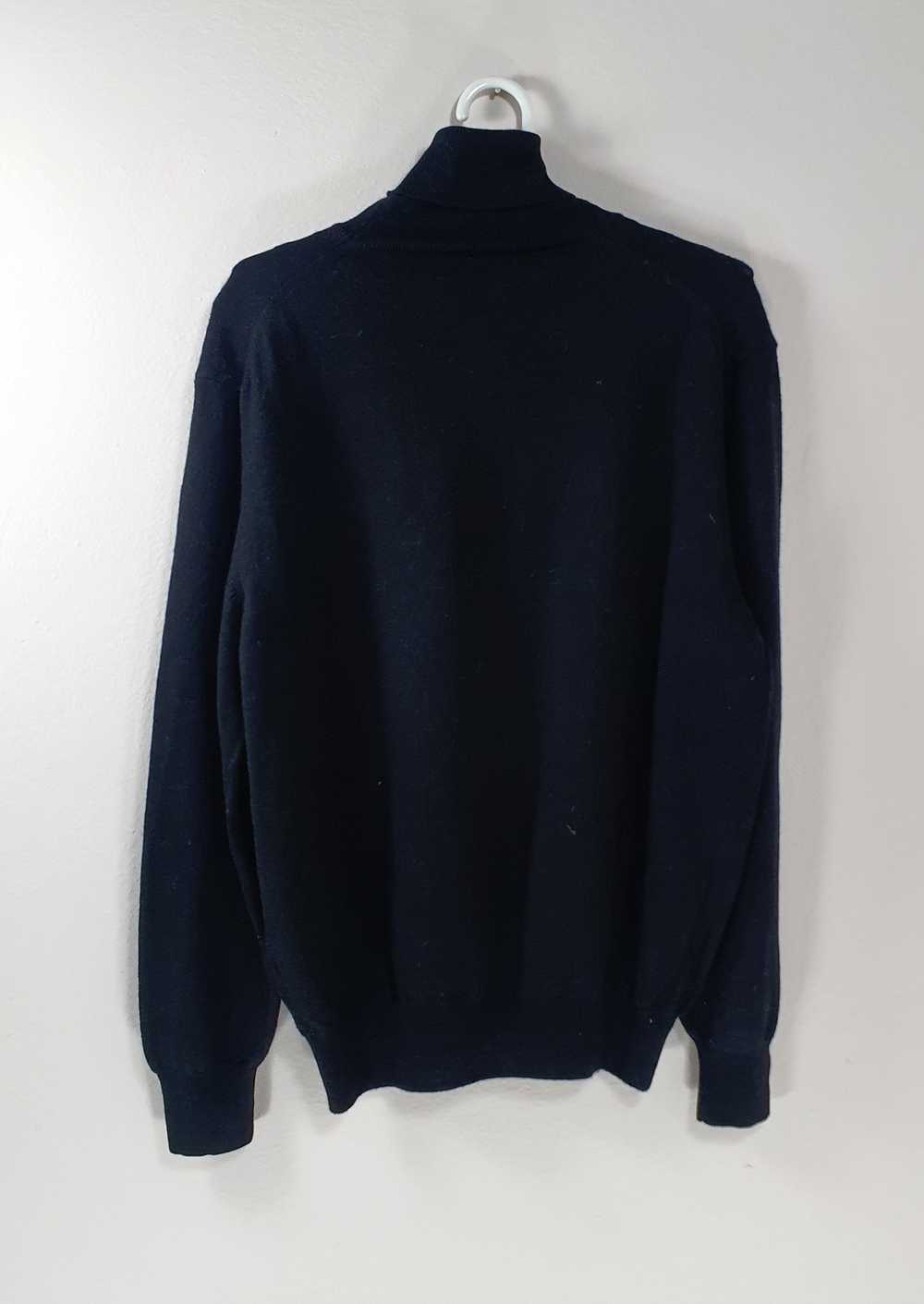 Pal Zileri Wool black polo sweater - image 4