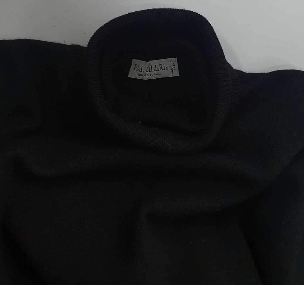 Pal Zileri Wool black polo sweater - image 5