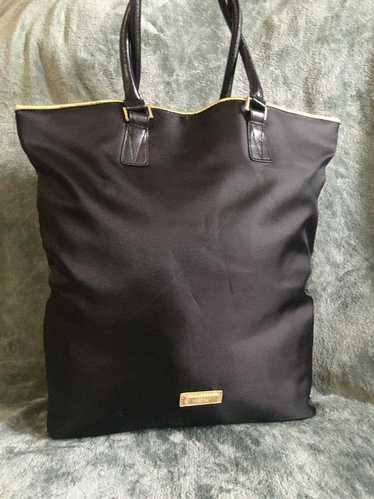 Versace Parfums Black Tote Fashion Purse Shoulder… - image 1