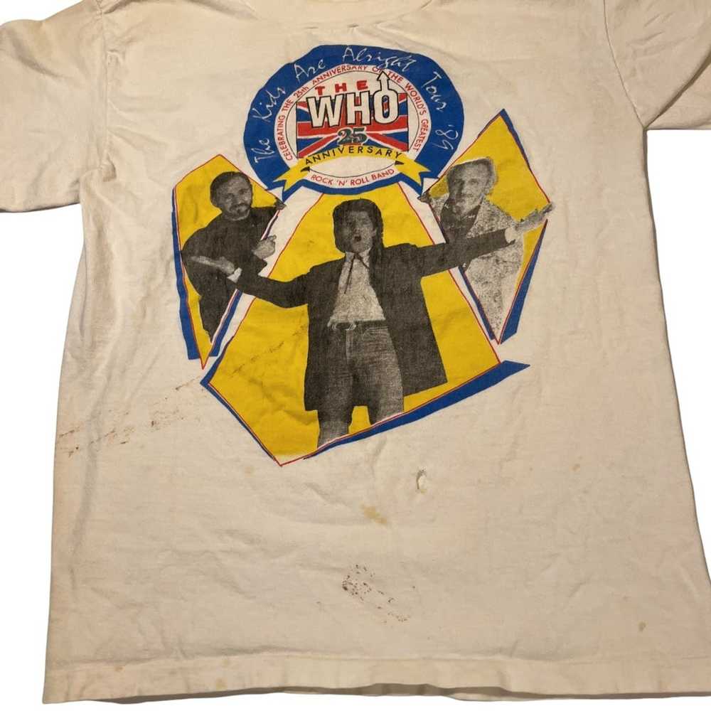 Band Tees × Vintage 80s The Who The Kids Are Alri… - image 2