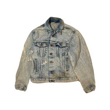 Art × Vintage Vintage Iron Maiden Denim Jacket - image 1
