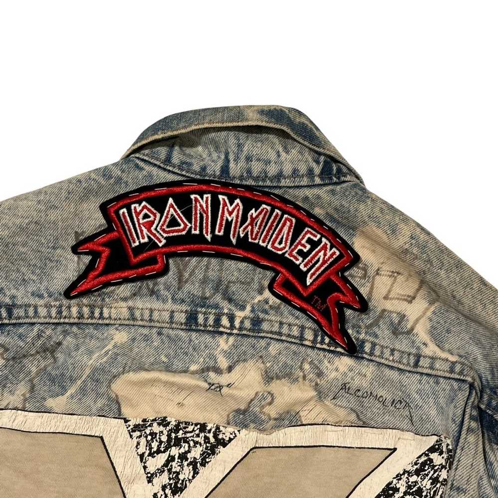 Art × Vintage Vintage Iron Maiden Denim Jacket - image 6