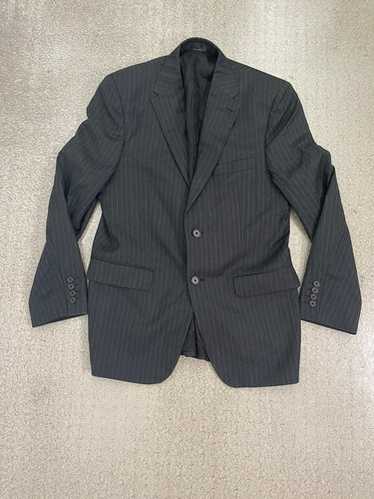 Joseph Abboud JOE charcoal gray striped 2 button … - image 1